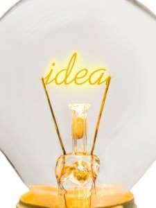 Word Idea in lamp
